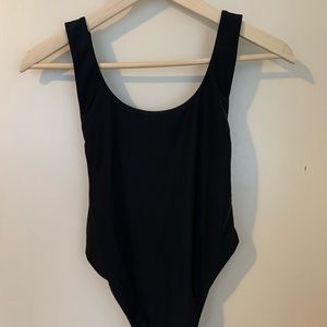 Aerie low back, scoop side one piece bathing suit